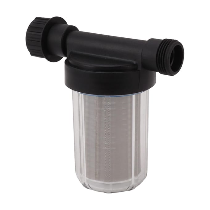 G3/4 Tuinslangfilter Waterpomp Zeef Filter RVS Filterscherm Transparant Ontwerp black