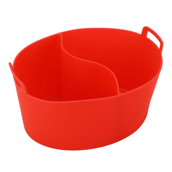 Slowcooker Liner Voedselkwaliteit Siliconen Lekvrij Herbruikbaar Hittebestendig Pot Divider Liner rood