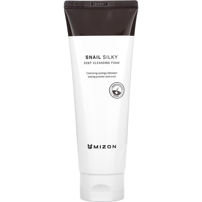 Mizon, Snail Silky Deep Cleansing Foam, 5.29 oz (150 g) white