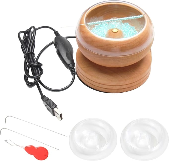 Elektrische Kralen Spinner - Hobby Tool - Sieraden Maken - Verstelbare Snelheid - 9.5x9.5x7.5cm - Multicolor