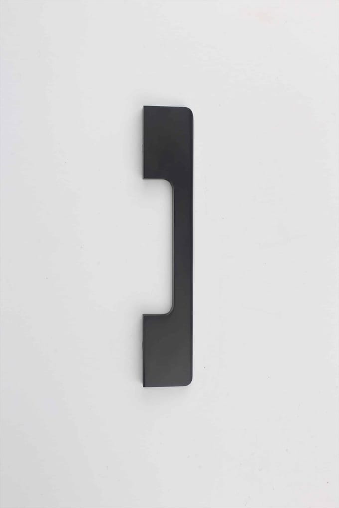 Deurgreep Agnes - zwart - 96 mm