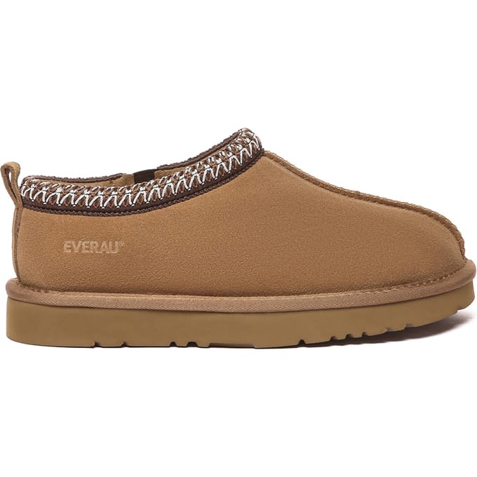EVER AU Dames Leren Pantoffels - Wigeon