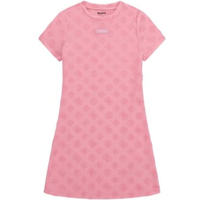 Guess Girls Logo Jurk Pink - Maat 152