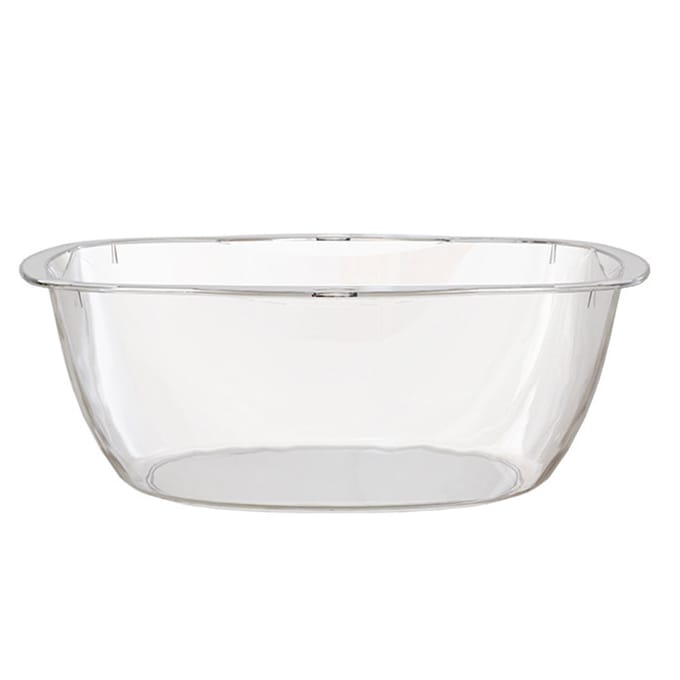 Wastafel Plastic Transparant Waskom Multifunctioneel Gezichtsreiniging Waskom Wasgoed 32.5*20*12cm
