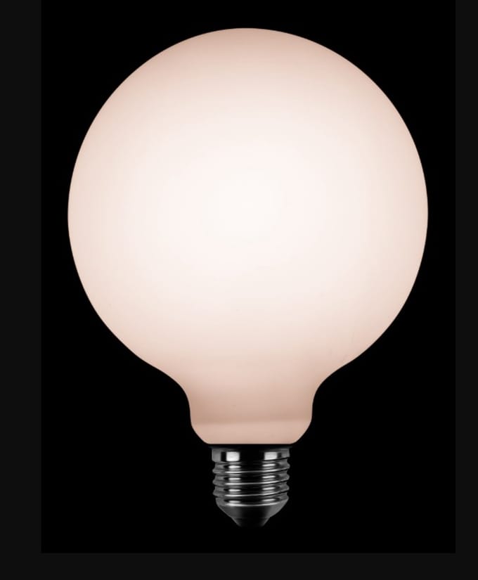 ETH Led Globe 95mm E27 7w 2200k 3 stappen dimbaar mat opaal
