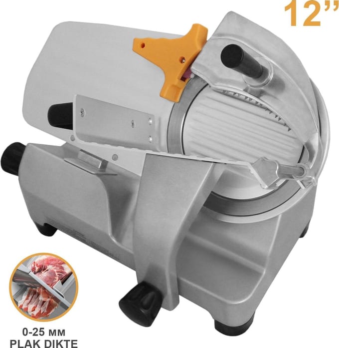 Professionele vleessnijmachine - rvs - 30 cm - met messenslijper