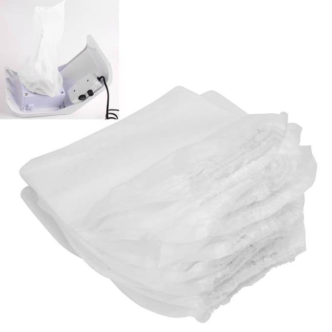15 stuks Nagelstofzuigerzak Enkele Ventilator Nagelstofopvangerzak Manicure Tool Accessoire white