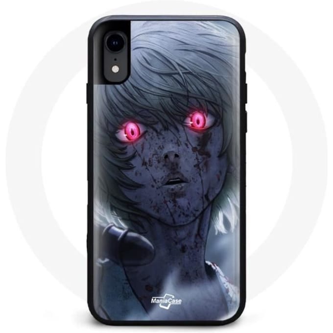 Coque - Maniacase - Iphone X - Kurapika Hunter x Hunter - Silicone - Souple noir