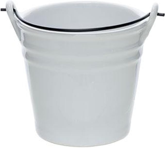 Cosy & Trendy Bucket White Mini Emmer D10.3xh9.7cm 40c