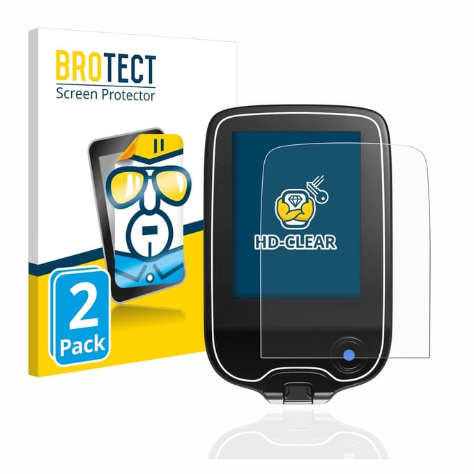 BROTECT - Screenprotector voor Freestyle Libre 2 - Folie Beschermfolie transparant 2 Stuks