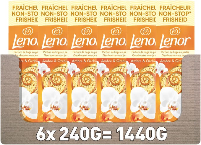 Lenor Geurbooster Amber & Orchidee - 6 x 240 gram - Wasparfum
