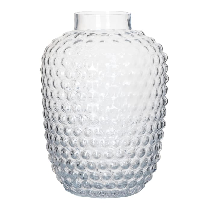 Bubble Vaas - Hoogte 25 cm - Diameter 18 cm - Helder Glas