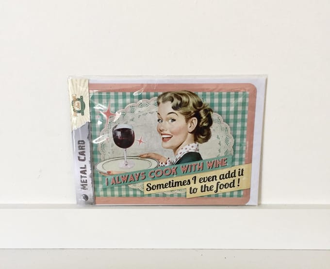 Postcards Metaal Metalen Postcard met Motief