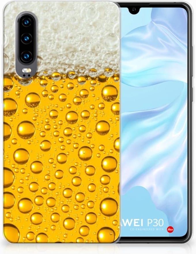 Huawei P30 Siliconen Case Bier