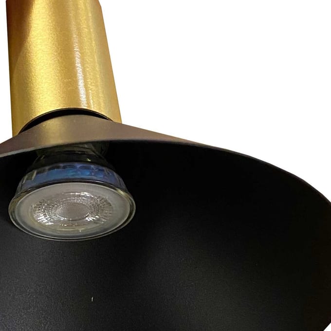Nowodvorski - Hanglamp Hermanos 5 lichts L 132 cm zwart - goud