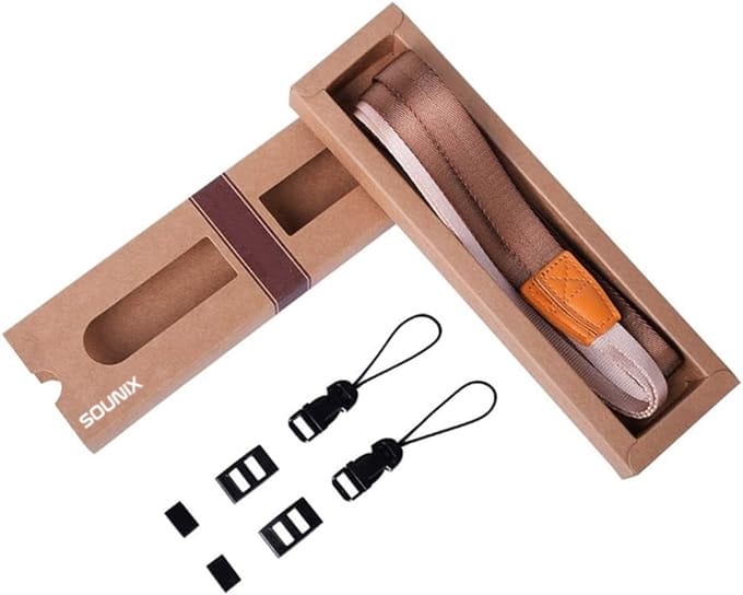 Sounix Camera Strap Compact - Riem - Schouderband - Draagriem - Universeel - Bruin
