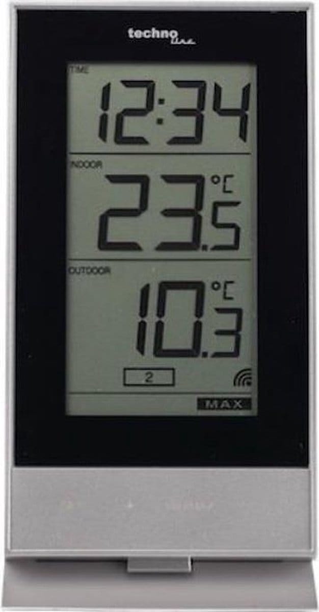 Technoline Weerstation WS 9900 Met temperatuurweergave Met 1 buitensensor 85 x 166 x 56 mm Wit