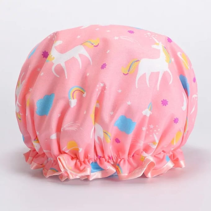 Jumada's - Badmuts/Douchemuts - Haar cover - Waterdicht - Eenhoorns - Roze
