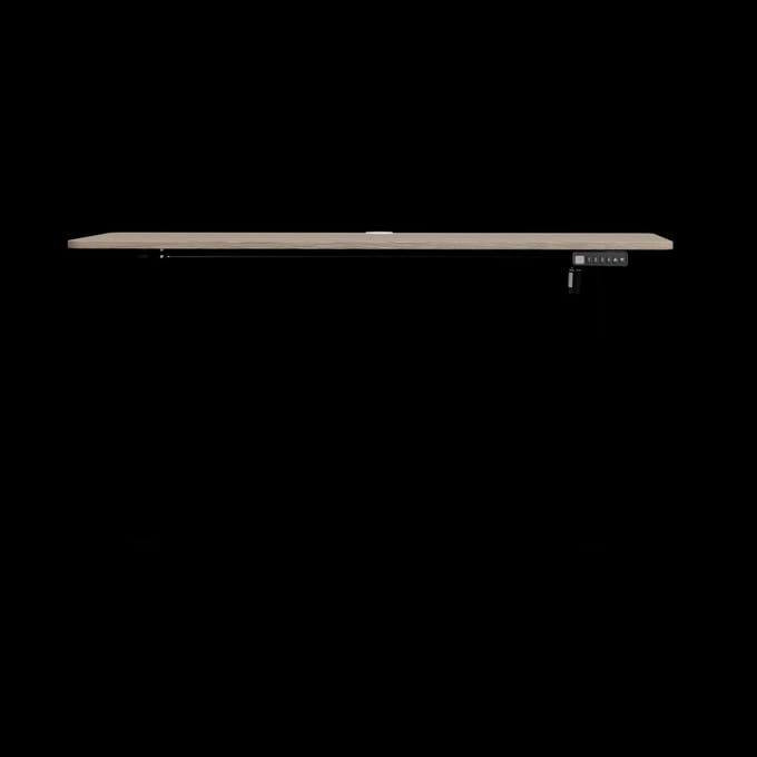Stane Zit Sta Bureau Elektrisch Verstelbaar - Incl. Kabelgoot - 120 x 60 cm - Eiken