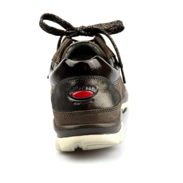 Gabor rollingsoft sensitive 96.967.30 - dames rollende wandelsneaker - Grijs - maat 37.5 (EU) 4.5 (UK)