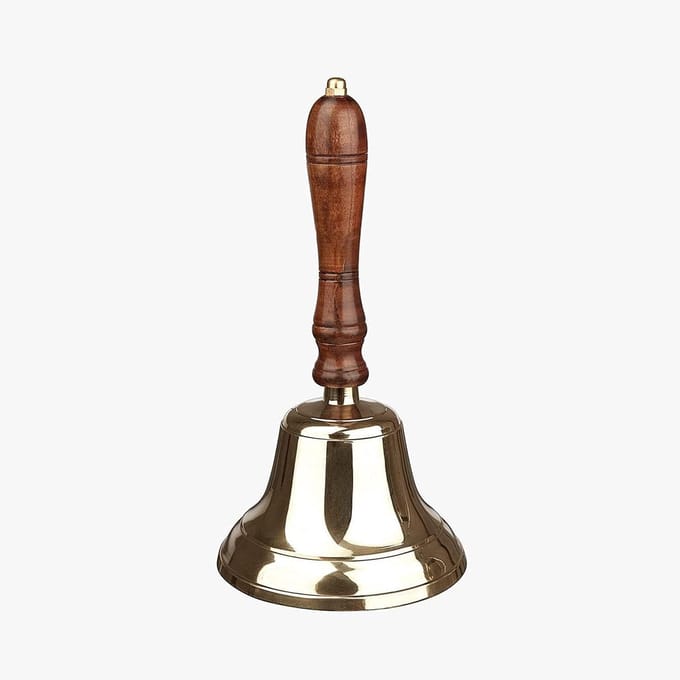 Bar Bel - Ontvangstbel Pub - Laatste Bestelling Aankondigen - Messing Constructie - 7x22 cm - Goud