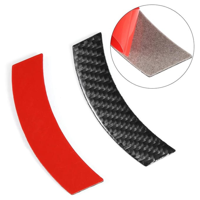2 stuks Koolstofvezel Auto Console Navigatie Frame Trim Stickers Passend voor Mini Cooper Countryman F60 black
