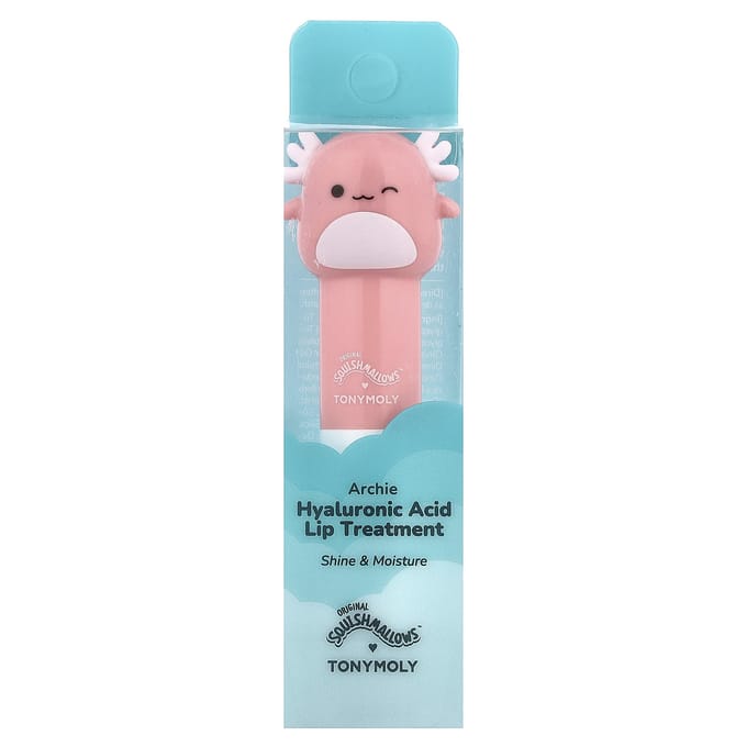 TonyMoly, Original Squishmlows™, Hyaluronzuur Lipbehandeling, Archi, 3g (0,1 oz)