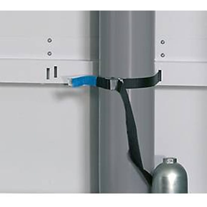 Spanband voor asecos gasflessenkasten, polyethyleen, zwart