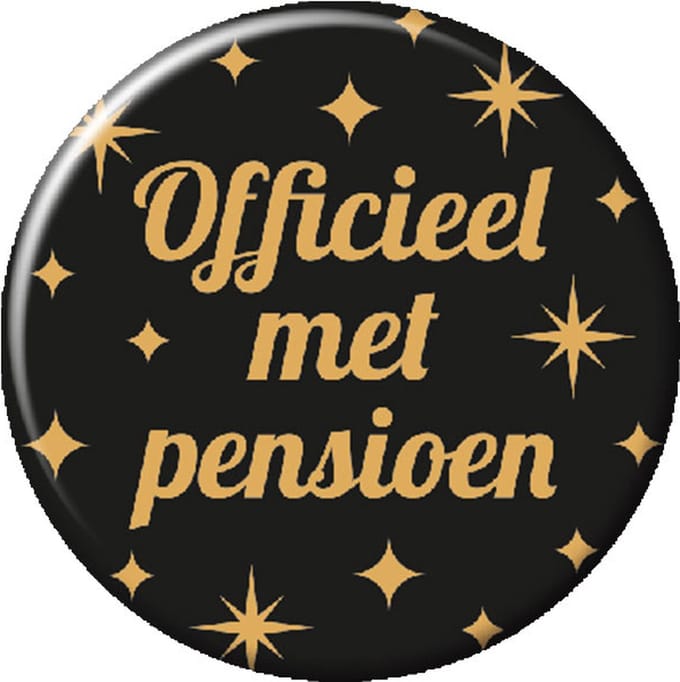 Paperdreams - Button Classy Party - Pensioen