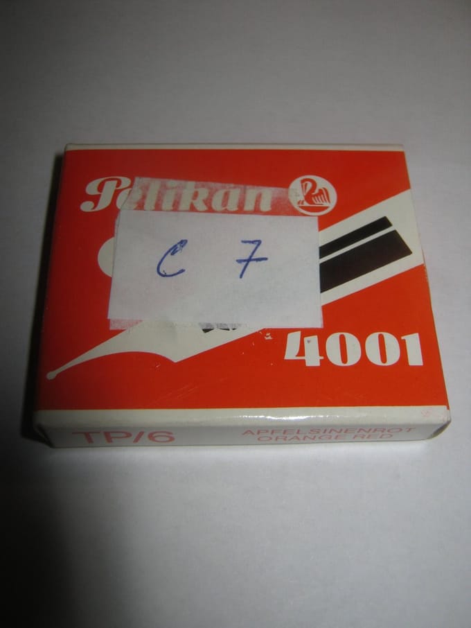 Inktpatronen Pelikan 6 stuks rood 4001