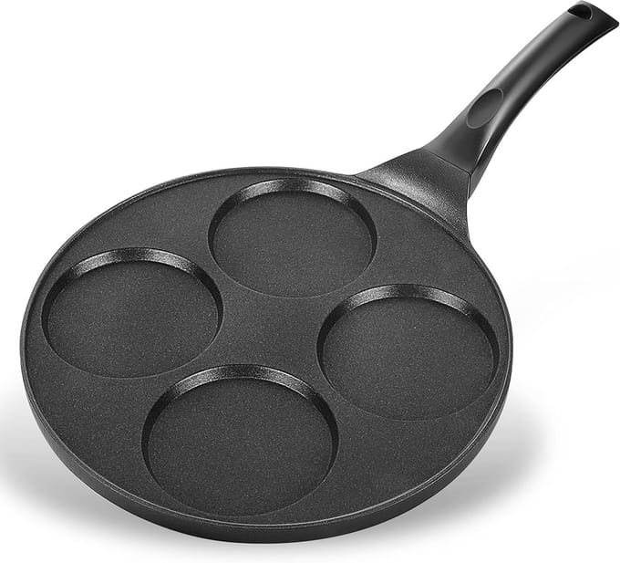 Pannenkoekenpan 4-delig voor Perfecte Ronde Pannenkoeken