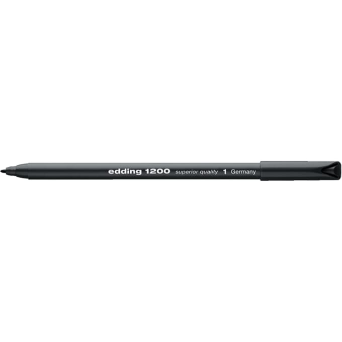 Edding Color Pennen 1200-01 - Zwart - Per Stuk