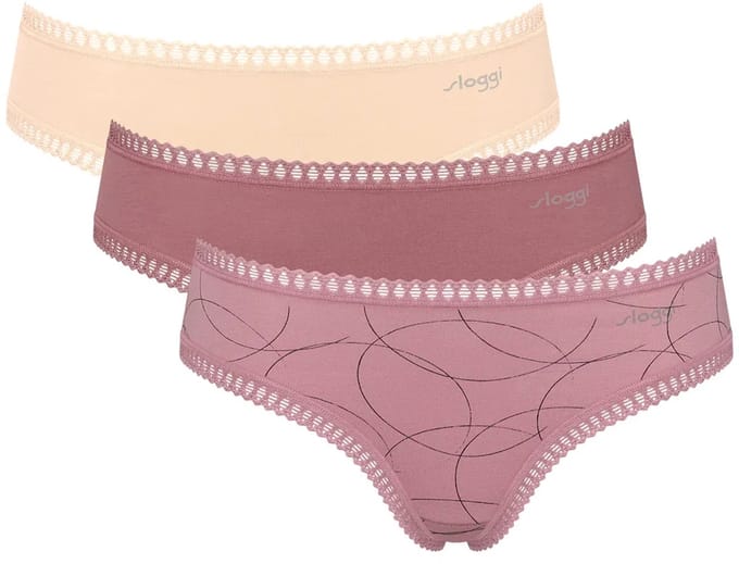 Sloggi 3-pack Crush Go dames hipsters - XS - Roze
