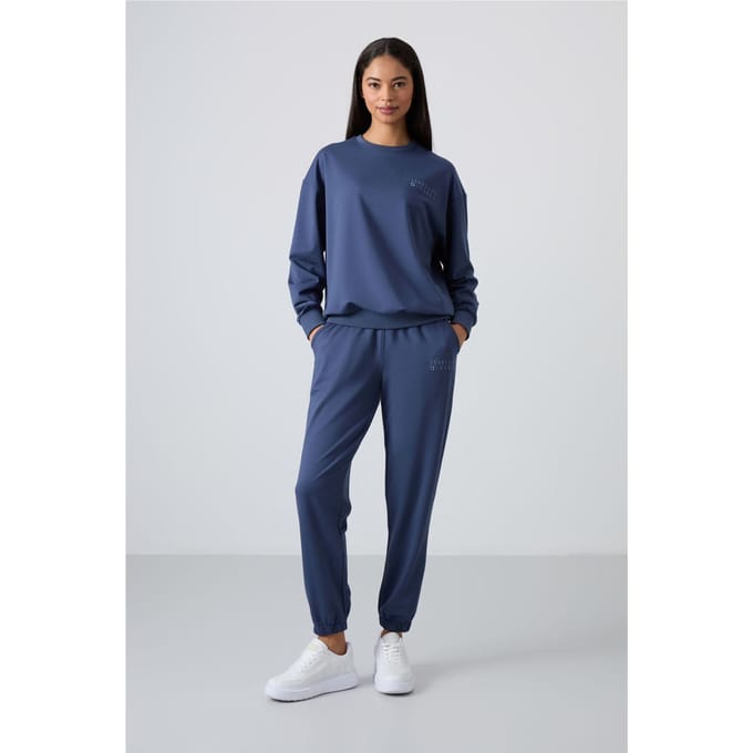 Oversized Sweater en Broekset met Elastische Boord
