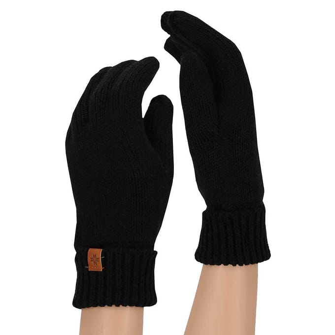 Handschoenen meisjes - Knitted - One Size - Zwart