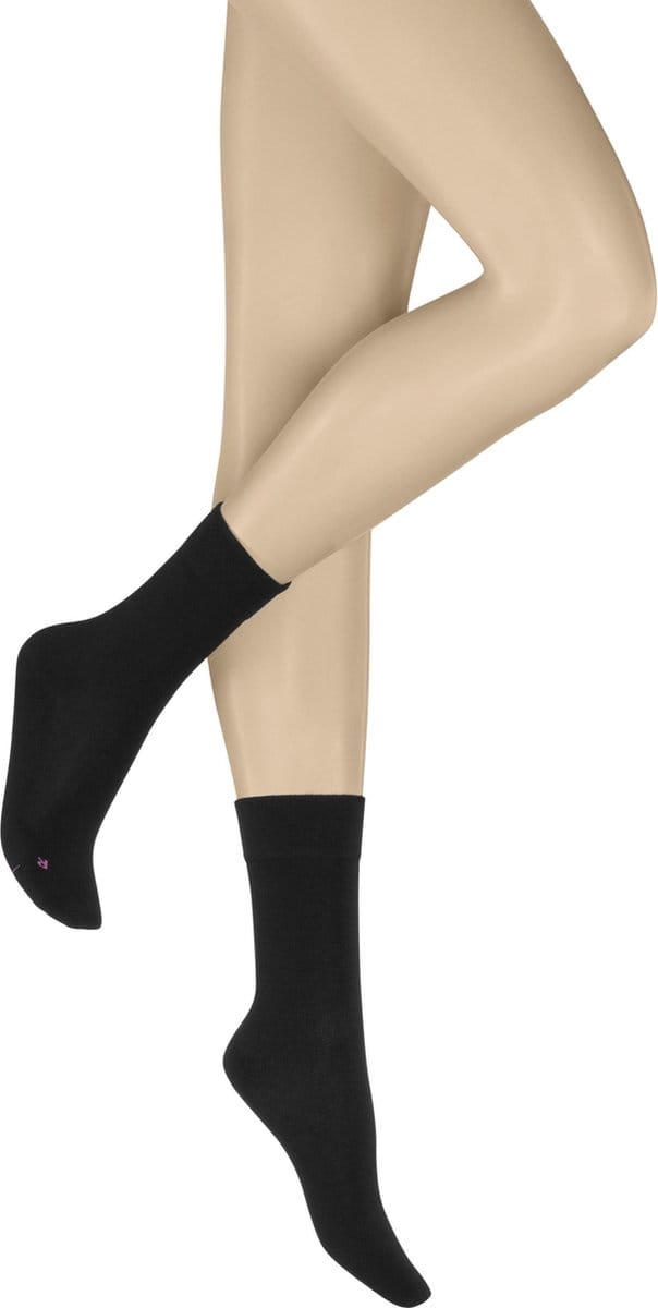 Hudson Air Plush Dames Sokken - Zwart - Maat 35-38