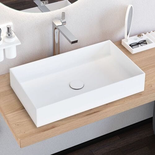 Kronenbach Stone countertop washbasin 50 x 35 cm KB137500BK