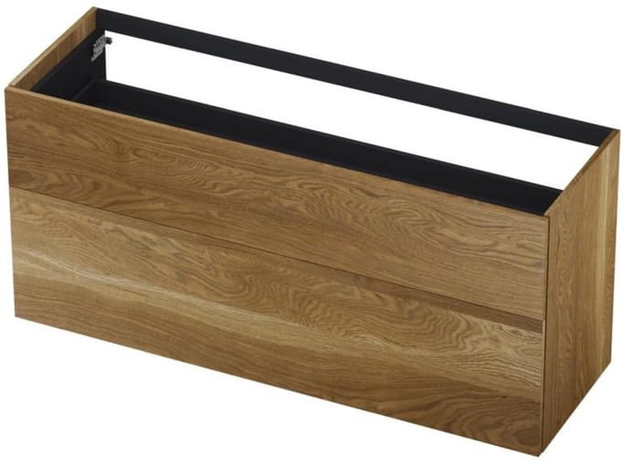 INK - Onderkast 2 Laden Push To Open 65cm Echt Hout - 1400x450x650 Mm - Massief Eiken Aqua