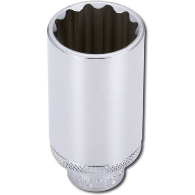 Sonic 12-kantige dop 3/8" 19mm, lengte 63mm