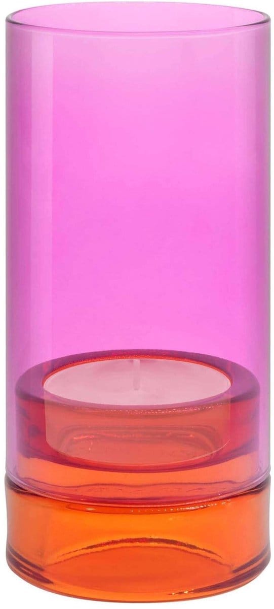 Kaarsenhouder Lys Tweedelig 19,3 cm Pink.
