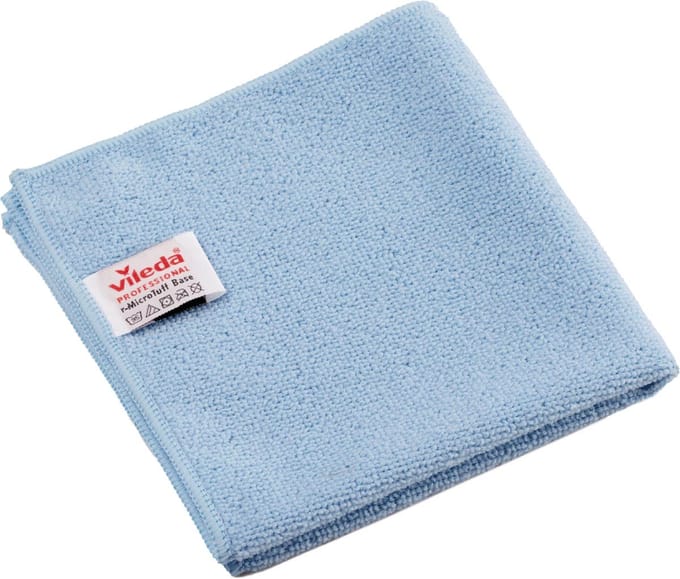 Vileda Professional r-MicroTuff Base microvezeldoek | pak van 5 stuks | blauw