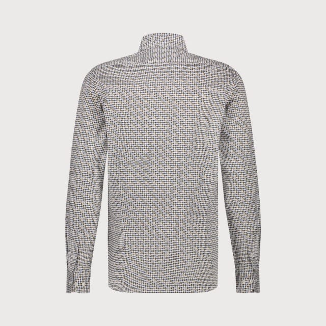 Blue Industry Het retro print overhemd |