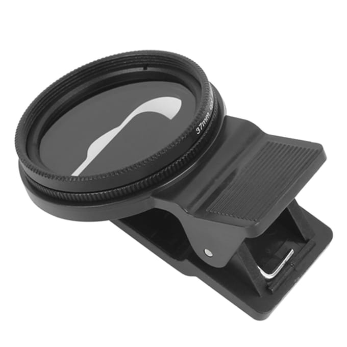 Veledge 37mm CPL Polariserend Polarizer Lensfilter voor Mobiele Telefoons van Verschillende Merken black