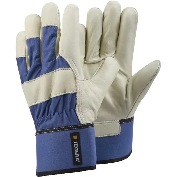 Leren handschoenen met schapenvacht palm TEGERA