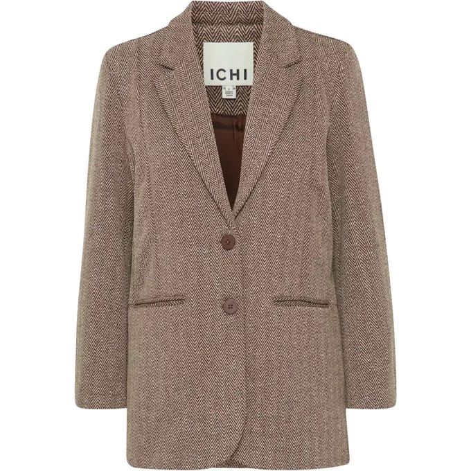 ICHI - IHKATE JACQUARD OVERSIZE BL - Dames - Blazers