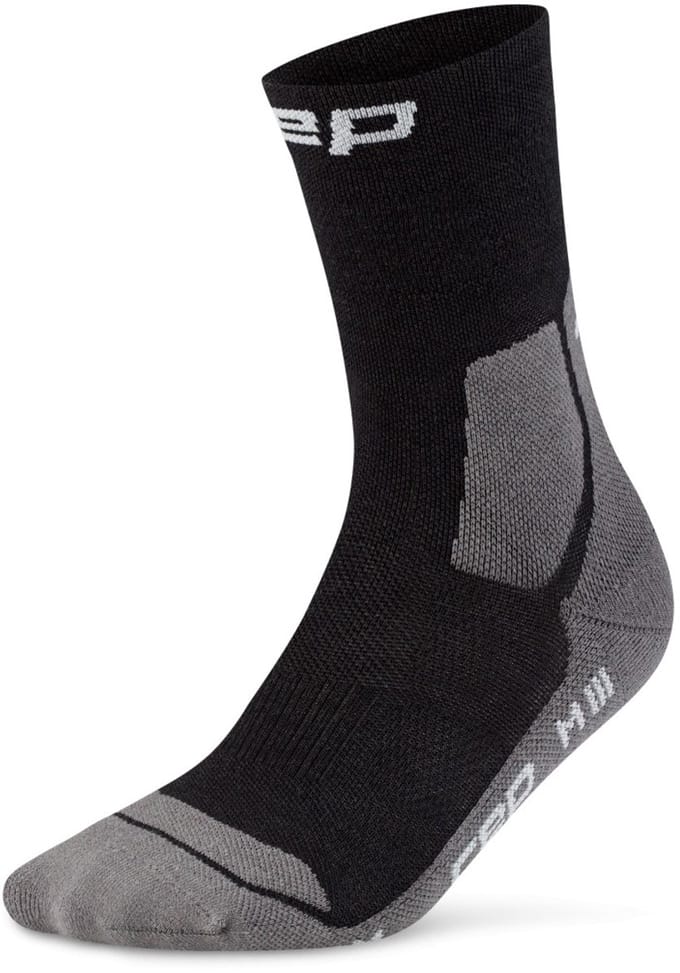 CEP Hiking Light Merino Mid-Cut Compressie - Zwart/Grijs - Heren(45-48)