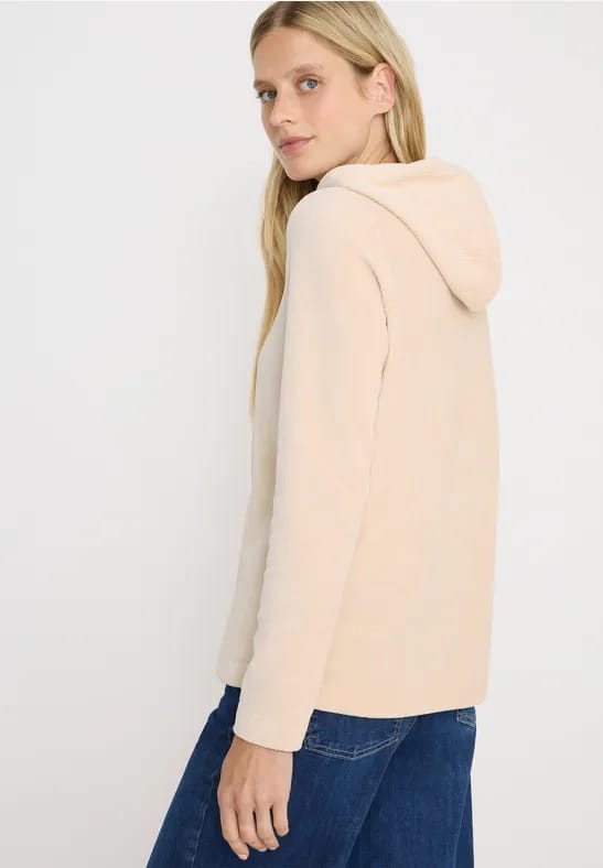 Corduroy jas met capuchon