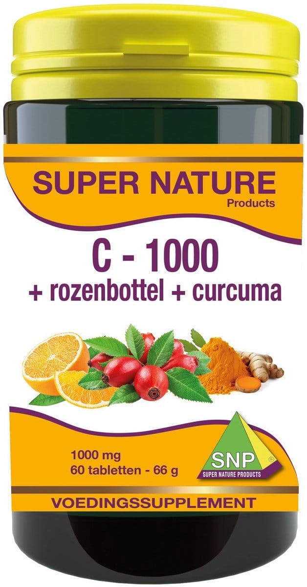 SNP Vitamine C + rozenbottel + curcuma 1000mg 60 Tabletten