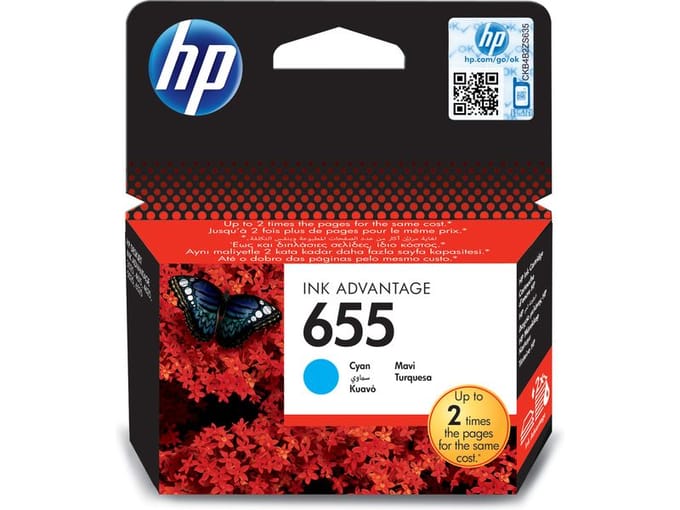 HP 655 (CZ110AE) inktcartridge cyaan (origineel)