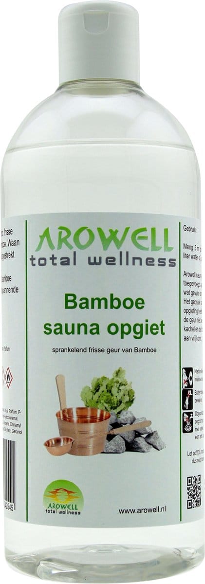 Arowell - Bamboe sauna opgiet saunageur opgietconcentraat - 500 ml